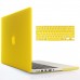 MacBook Pro 13" with Retina Display - 2 in 1 Clear Matte Yellow Soft-Touch Plastic Hard Case Cover & Silicone Keyboard Cover for Model : A1425 / A1502